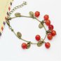 Hot New Vintage Sweet Cute Red Cherry Charm Bracelets&Bangles For Women Jewelry
