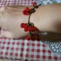 Hot New Vintage Sweet Cute Red Cherry Charm Bracelets&Bangles For Women Jewelry