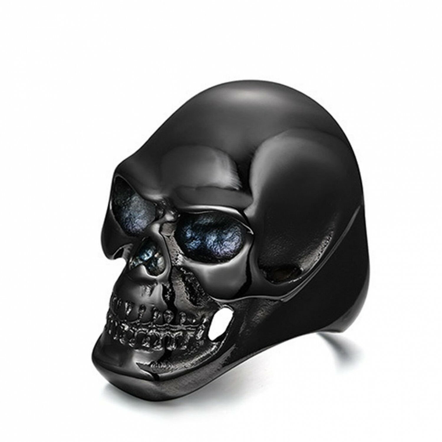Gothic Mens Punk Motorcycle Biker Ring Fashion Black Skull Skeleton Cool New