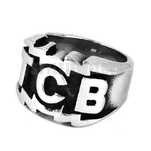 TCB Elvis Presley Biker Ring316L Stainless Steel Jewelry Carved Letters Motor