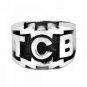 TCB Elvis Presley Biker Ring316L Stainless Steel Jewelry Carved Letters Motor