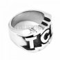 TCB Elvis Presley Biker Ring316L Stainless Steel Jewelry Carved Letters Motor