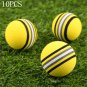 Gohantee 10pcs EVA Foam Soft Golf Balls Indoor 41mm Rainbow Sponge Golf Practice