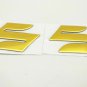 3 Colors Motorcycle Emblem Badge Decal 3D Tank Wheel Logo "S" Sticker For Suzuki