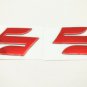 3 Colors Motorcycle Emblem Badge Decal 3D Tank Wheel Logo "S" Sticker For Suzuki
