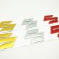 3 Colors Motorcycle Emblem Badge Decal 3D Tank Wheel Logo "S" Sticker For Suzuki