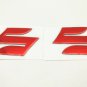 3 Colors Motorcycle Emblem Badge Decal 3D Tank Wheel Logo "S" Sticker For Suzuki