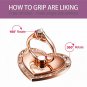ALANGDUO Ring Holder Pop Mobile Phone Diamond Stand Metal Unique Love Romantic