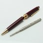 MB #164 Wine Red Burgundy Classique Ballpoint Pen Gold Clip White Star
