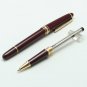 MB #164 Wine Red Burgundy Classique Rollerball Pen Gold Clip White Star
