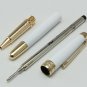 MB #163 Rollerball Pen 14K Golden White resin White Star on Top