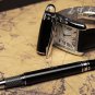 NEW MB Rollerball Pen Black resin Crystal Cap Exellent Gift