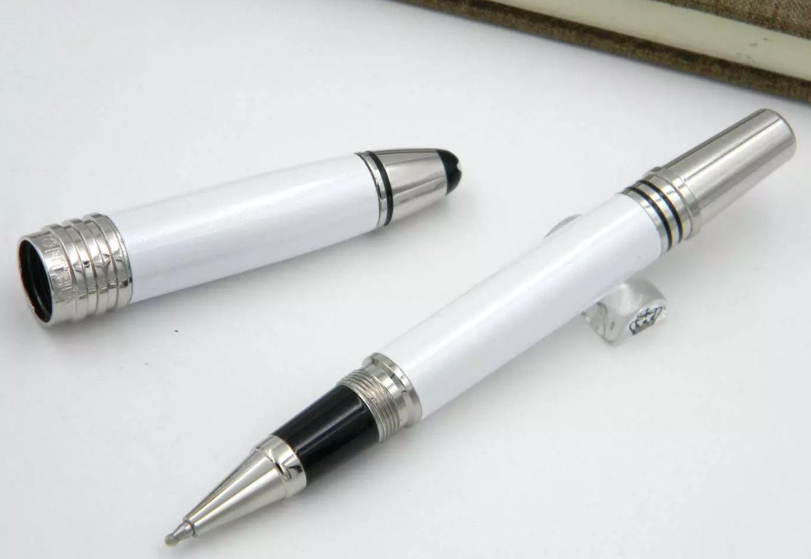 Luxury MB Rollerball Pen John F. Kennedy White Edition Exellent Quality