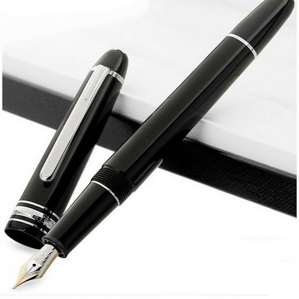 Classique design MB #145 Fountain Pen Black/Platinum Clip Business Gift
