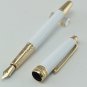 Classique MB #163 Fountain Pen 14K Golden White Star On Top Gold Clip