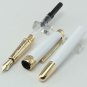 Classique MB #163 Fountain Pen 14K Golden White Star On Top Gold Clip