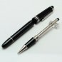 New MB #145 Rollerball Pen black resin Platinum Clip