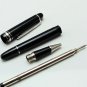 New MB #145 Rollerball Pen black resin Platinum Clip