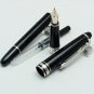 Classic MB #163 Fountain Pen Black resin Platinum Clip