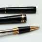 New MB #145 Rollerball Pen black resin Gold Clip