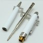 Classic MB #163 Ballpoint Pen Ceramic White Platinum Clip