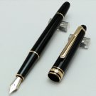 Classique MB #163 Fountain Pen Black resin Gold Clip