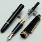 Classique MB #163 Fountain Pen Black resin Gold Clip