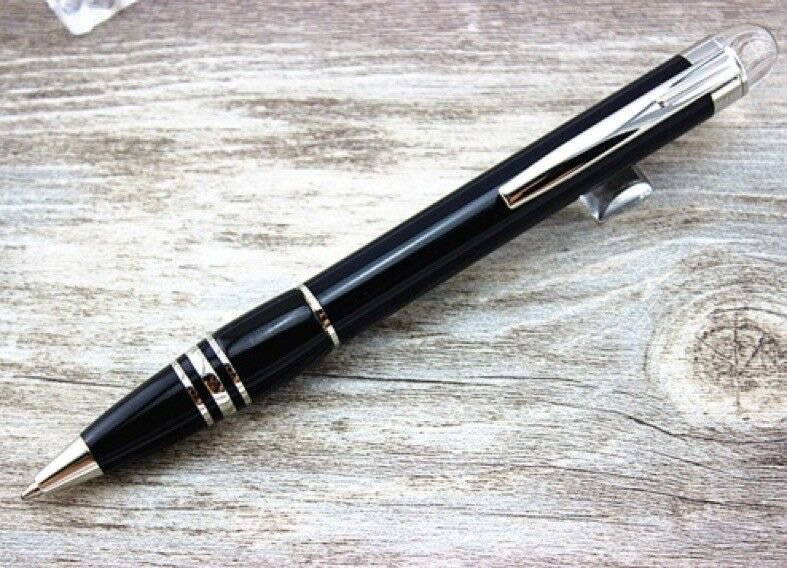 MB Ballpoint Pen black resin Crystal Cap