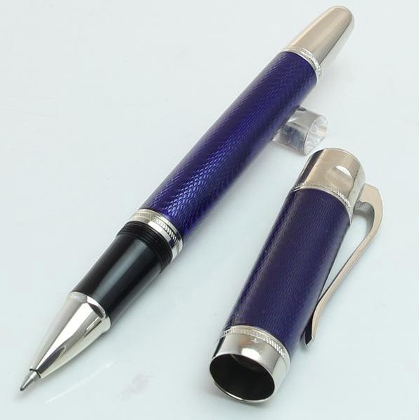 Luxury MB RollerBall Pen Limited Edition Jules Verne Ocean Blue Gift Collection