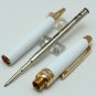 Classic MB #163 Ballpoint Pen Ceramic White Gold Clip
