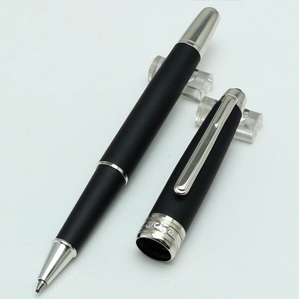 New MB #163 Matte Black Rollerball Pen