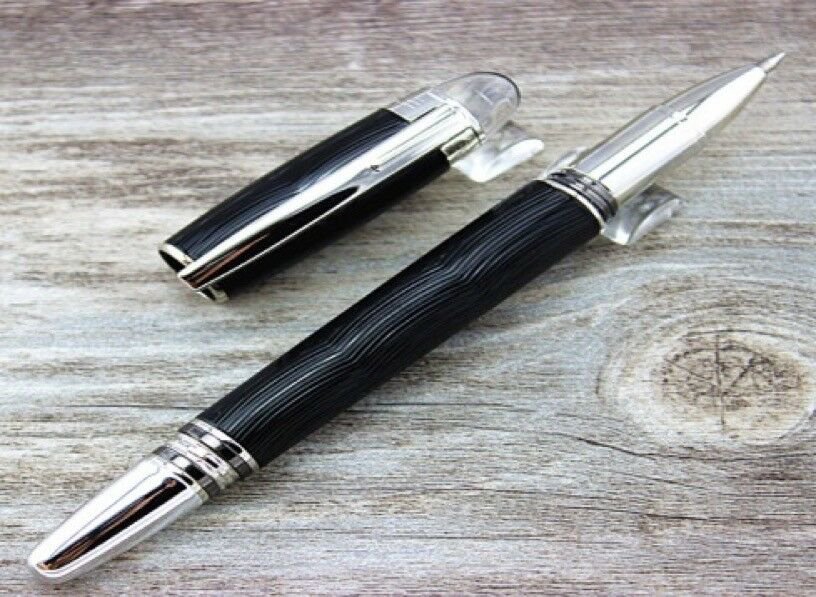 MB Black line rollerball Pen With Crystal Star Cap Exellent Gift