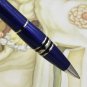 Luxury MB Blue line Ballpoint Pen With Crystal Star Cap Exellent Gift