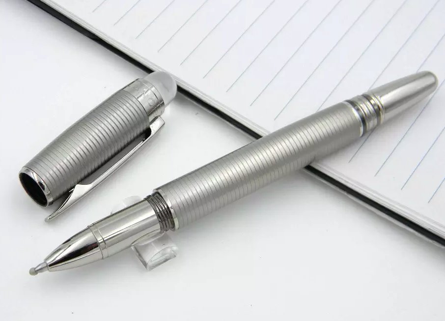 Luxury MB Stainless Stripe Roller ball Pen for Office Gift Pen