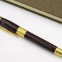 Luxury MB Daniel Defoe Rollerball Pen Dark Red Gold Clip