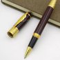 Luxury MB Daniel Defoe Rollerball Pen Dark Red Gold Clip