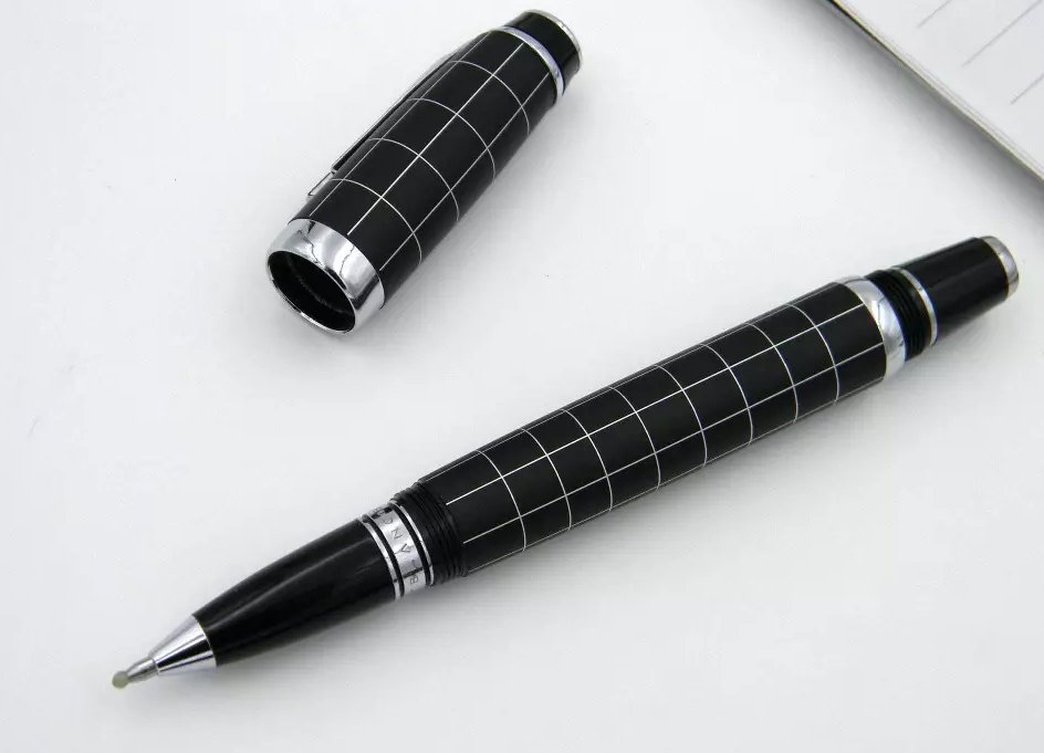 Classic Design MB Bohemia Chessboard Rollerball Pen with Black Diamond Gift
