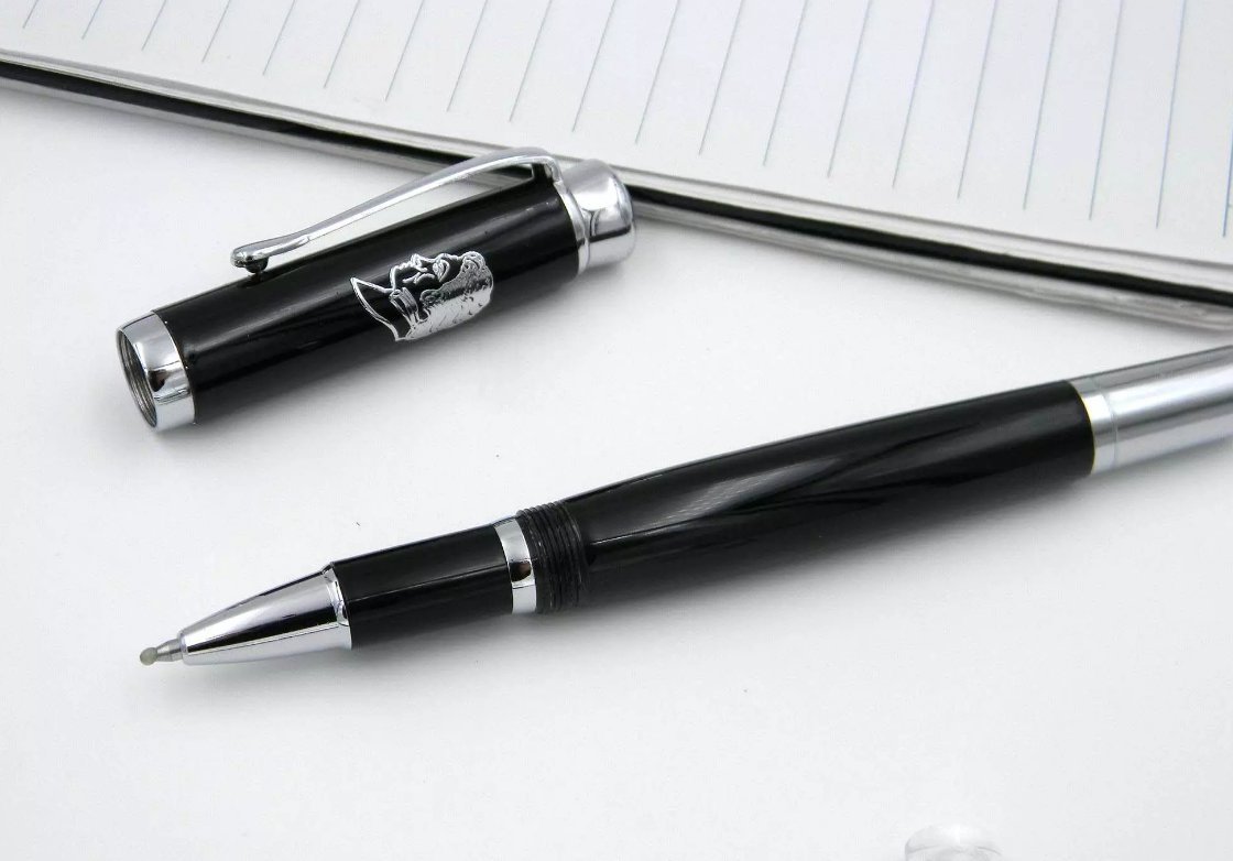Luxury MB Beethoven Pattern Rollerball Black resin Exellent Gift
