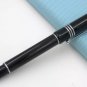 NEW MB Bright Black resin Rollerball Pen White Star on Top