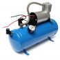 12V/24V 4 Trumpet Vehicle Air Horn Compressor Tubing 150 dB Train 120 PSI Kit