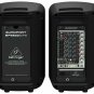 PA System Package Mixer Speakers MP3 USB EQ Powered Portable DJ Sound Behringer