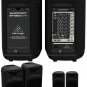 PA System Package Mixer Speakers MP3 USB EQ Powered Portable DJ Sound Behringer