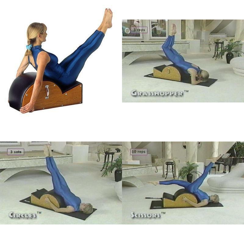 Pilates Barrel Arc Step Spine Corrector Yoga Studio Exercise Equipment DVD Video