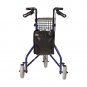 Duro-Med Folding Rollator Walker with Swiveling Front Wheels, 3 Wheel, Aluminum
