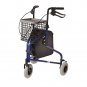 Duro-Med Folding Rollator Walker with Swiveling Front Wheels, 3 Wheel, Aluminum