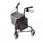 Duro-Med Folding Rollator Walker with Swiveling Front Wheels, 3 Wheel, Aluminum