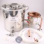 DIY 3 Gal 12 Liters Home Distiller Moonshine  Still Stainless Boiler Copp