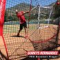 PowerNet DLX Baseball Softball 7x7 Practice Net Bundle w/Strike Zone, Ball Caddy