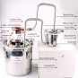 3 Pots DIY 3 Gal 12 Litres Copper Alcohol Moonshine Ethanol Still Spirits Boiler