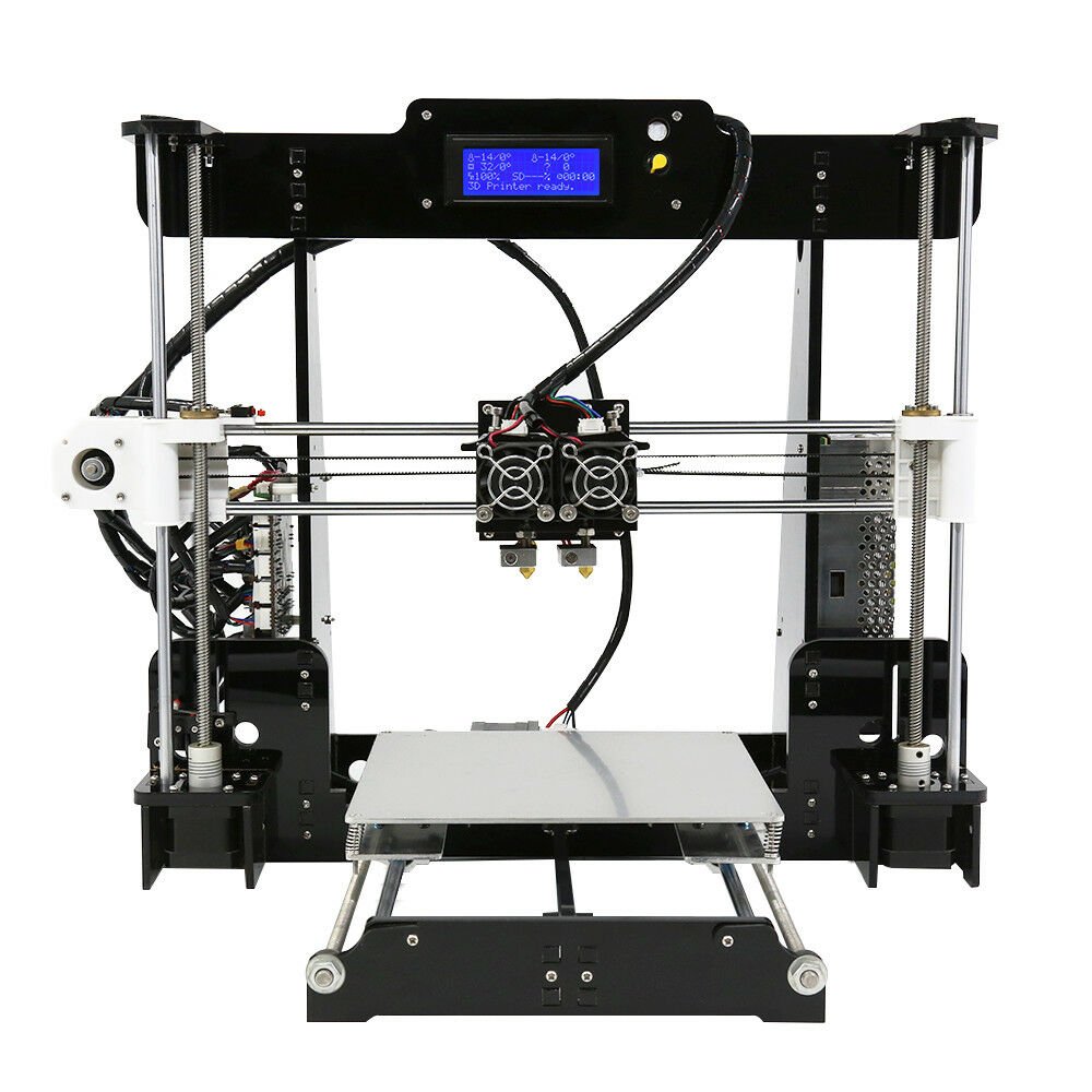Anet&Acirc;&reg; A8-M DIY Upgrated 3D Printer Kit Dual Extruder Support Dual-Color Printing